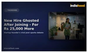Startup Founder Claims New Hire Ghosted After Joining, Left With Company Laptop for Rs 25,000 Higher Offer